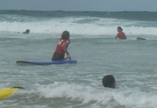 Clases de surf en Lege Cap Ferret 
